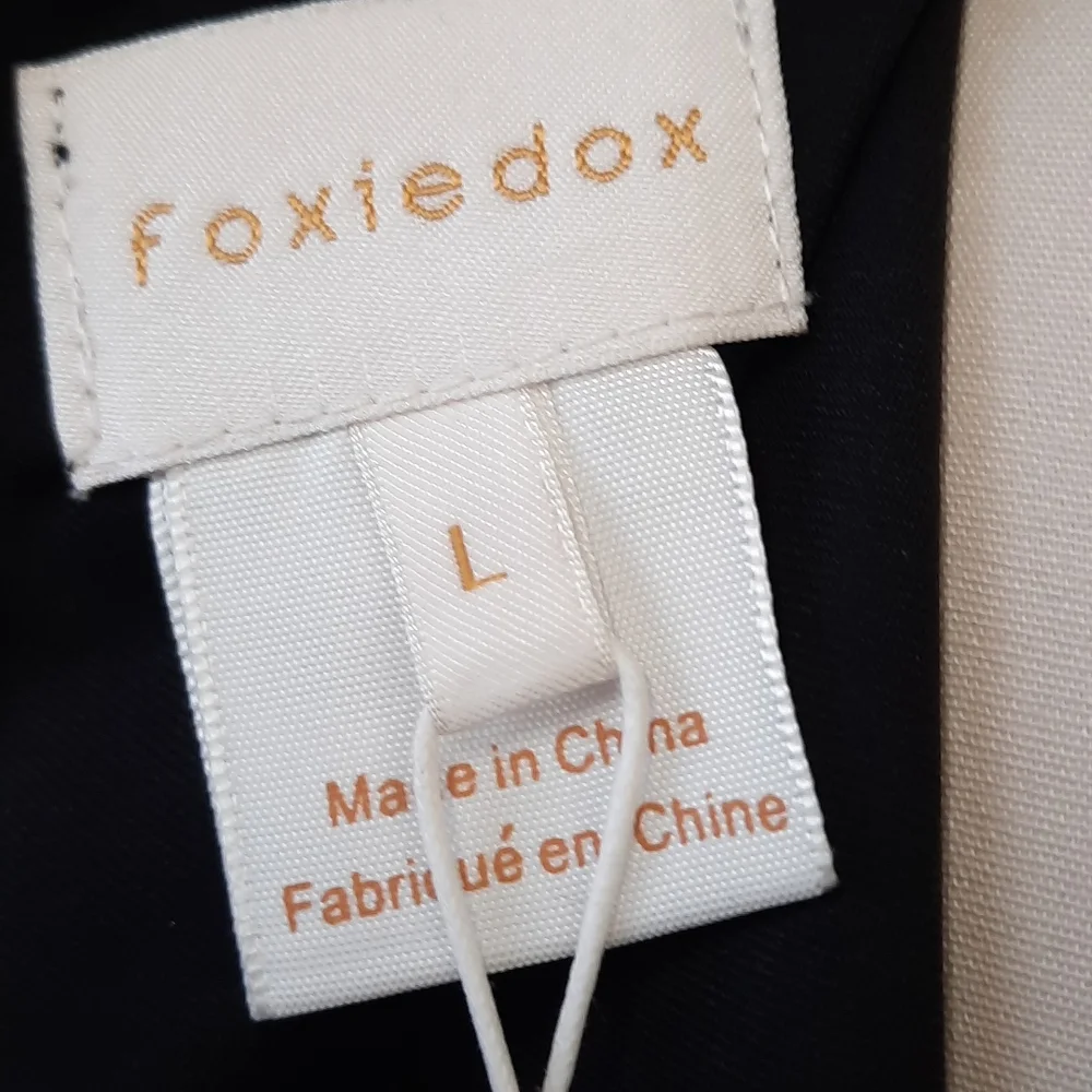 Foxidox Black Imbroidered Cup Sleeves L Dress - Picture 9 of 10